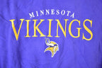 Vintage 1990s Minnesota Vikings NFL Hoodie Sweatshirt / Made In USA / Football / Sportswear / Americana