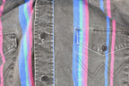Vintage 1990s Wrangler Striped Rodeo Button Up Shirt Men's L