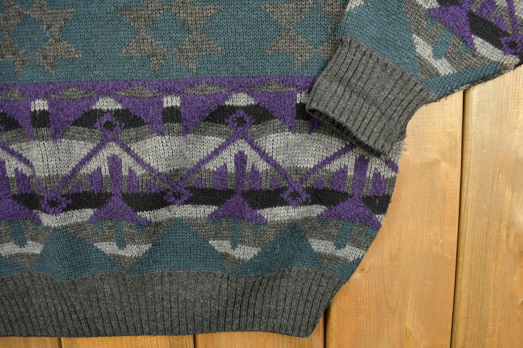 Vintage 1990s Shelby Stripe Knitted Sweater