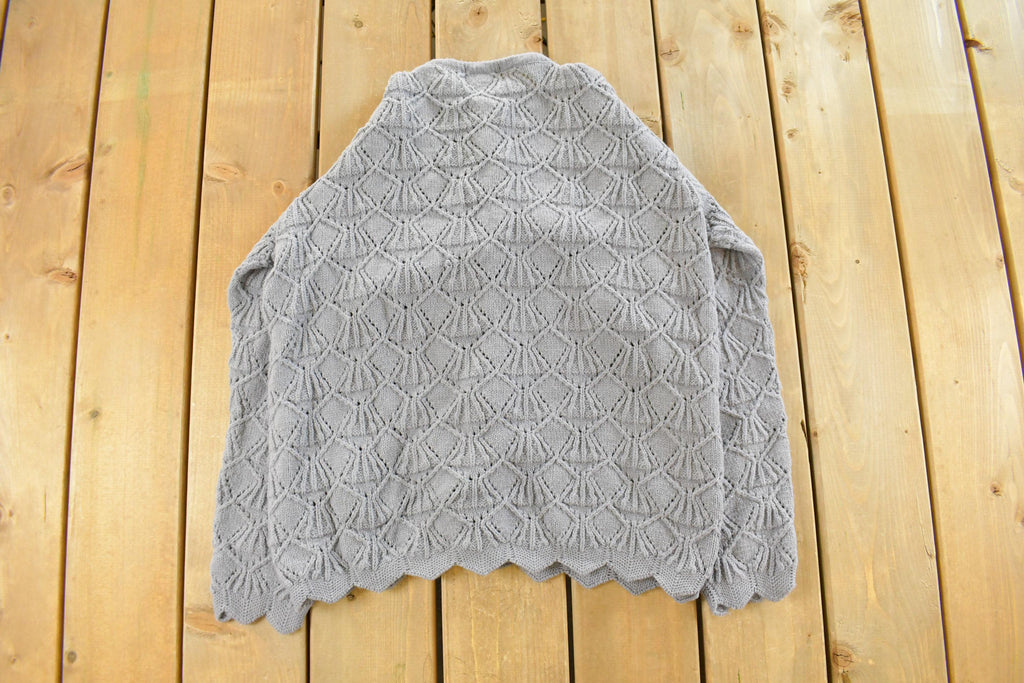 Vintage 1980s Wintuk Chris Ann Knit Cardigan Sweater Women's Small