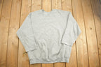 Vintage 1990s Fruit Of The Loom Blank Grey Crewneck Sweatshirt
