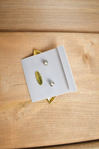 Vintage 1980s Black Brown & Gold Earrings