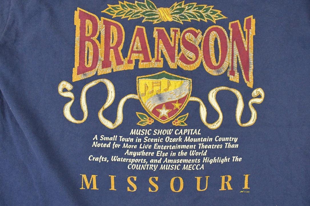 Vintage 1990s Branson Missouri Souvenir Travel T-Shirt Men's M