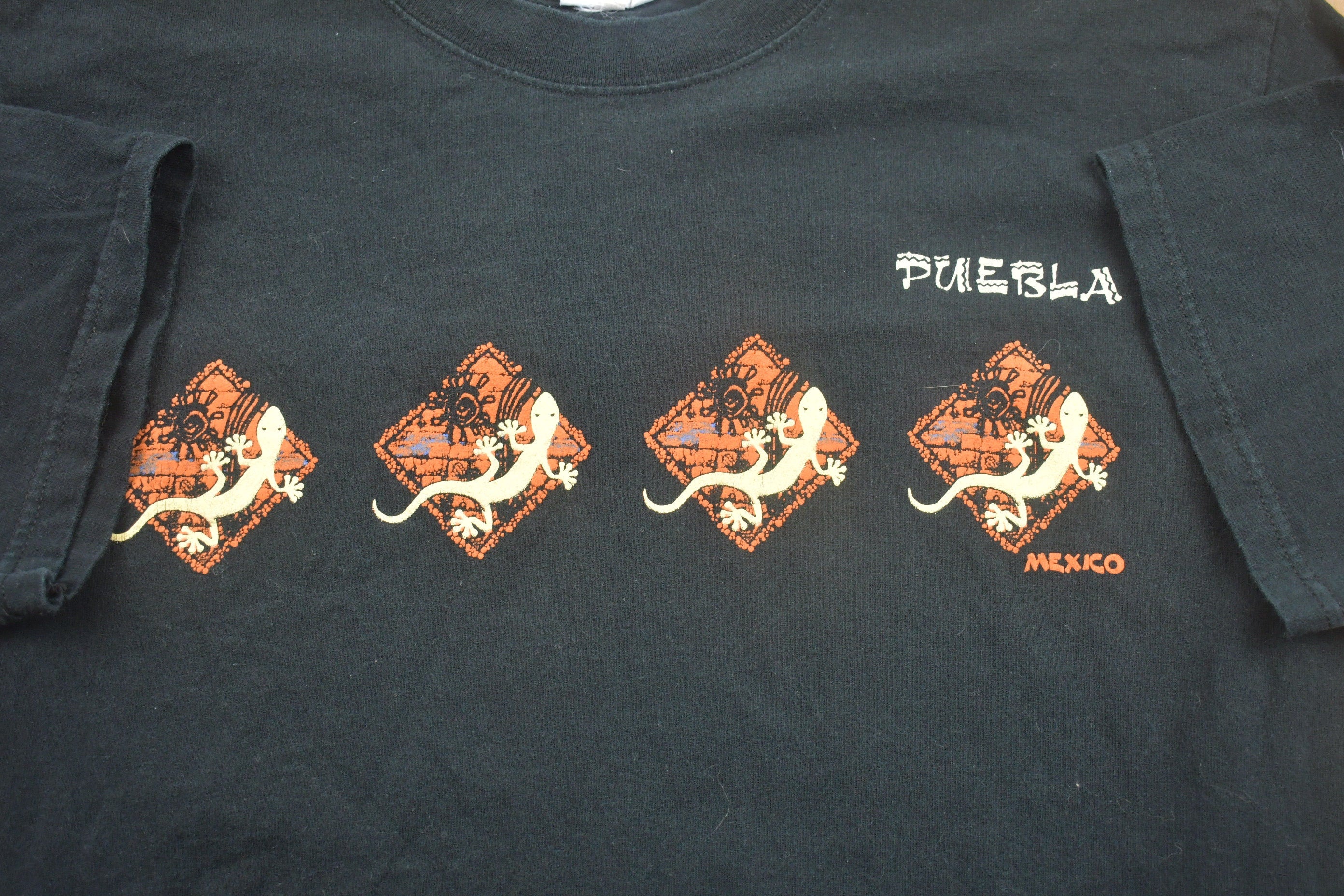 Vintage 1990s Puebla Mexico Lizard T-Shirt