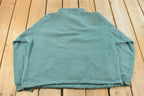 Vintage 1990s Levi's Blank Quarter Zip Sweatshirt Men's M / 90s Souvenir Sweater