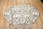 Vintage 1990s Saturdays Abstract Pattern Knit Crewneck Sweater Size XL