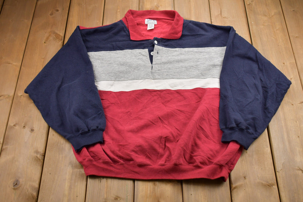 Vintage 1990 Arrow Sport Collared Sweatshirt