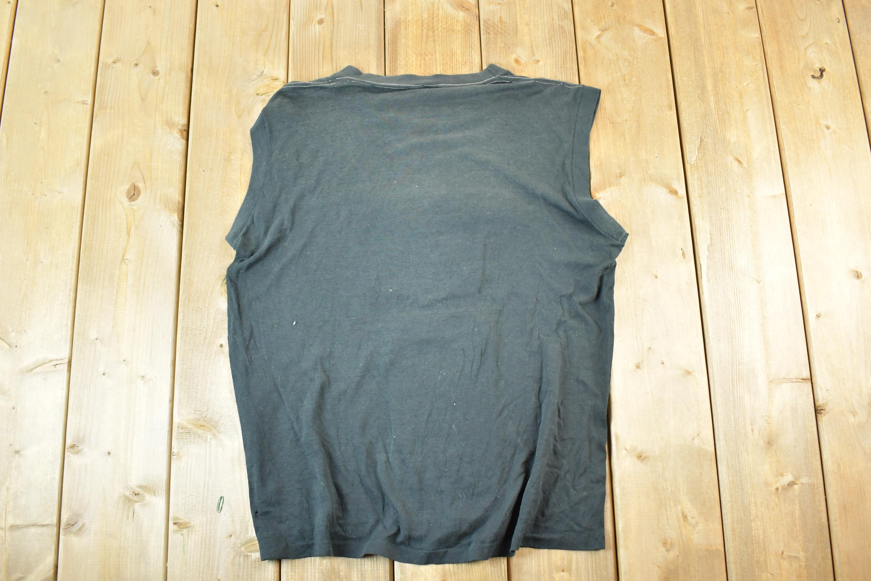 Vintage 1980s Iowa State University Hawkeyes Collegiate Tank Top Mens Large
