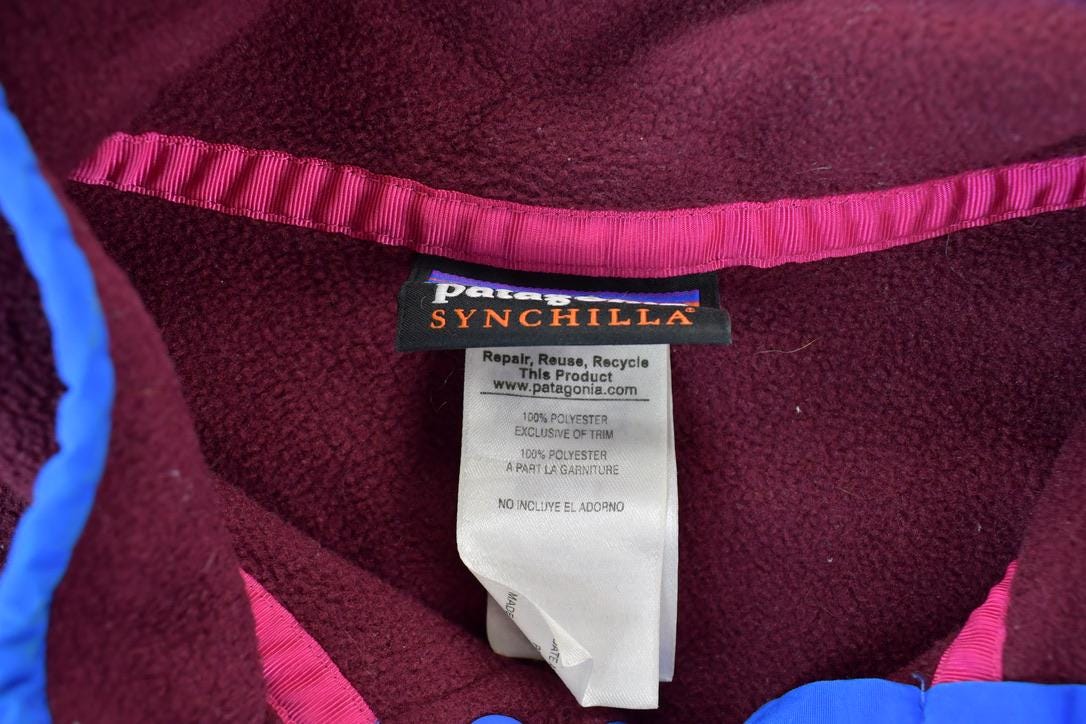 Vintage 1990s Patagonia Synchilla Fleece Sweater / Outdoorsman / 90s Sweater / Streetwear / Hiking / Fleece Zip up