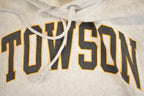 Vintage Y2K Towson Champion Reverse Weave Hoodie Sweatshirt Men's S / 2000s Heavyweight Sweater / 2000s Cross Grain