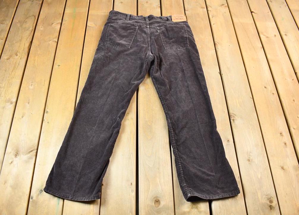 Vintage 1980s Black Corduroy Levis White Tab Denim Jeans Size 3 x 3