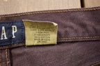 Vintage 1990's Gap Brown Denim Straight Leg Pants 30 x 29