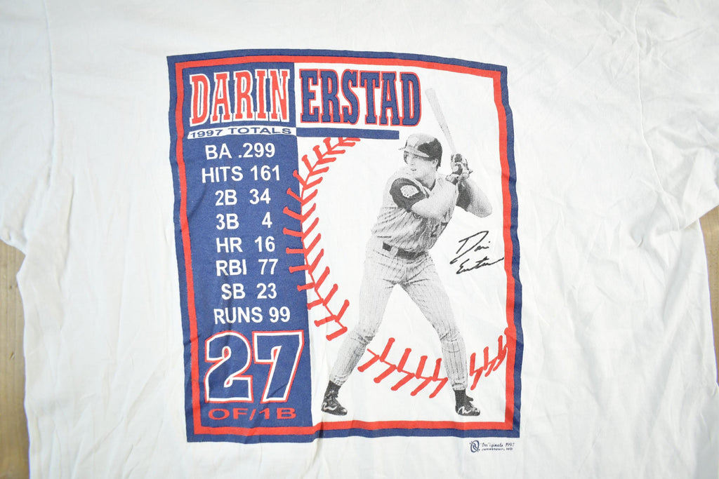 Vintage 1990s Darin Erstad Anaheim Angels MLB Baseball T-Shirt Men's 2XL