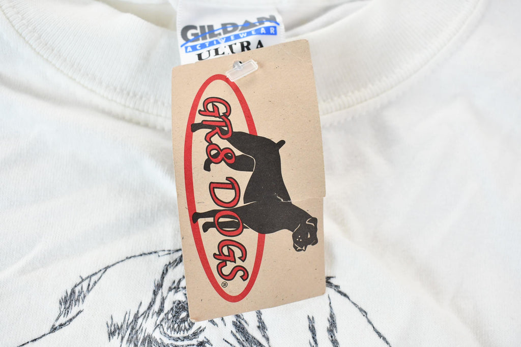 Vintage 1990s GRS Dogs Embroidery and Graphic Single Stitch Basset Hound T-Shirt