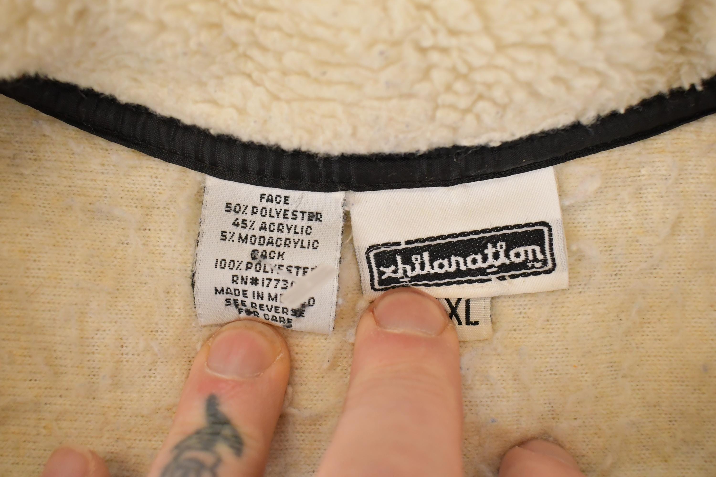 Vintage 1990s Xhilaration Full Zip Fleece Outdoorsman Sweater Mens L