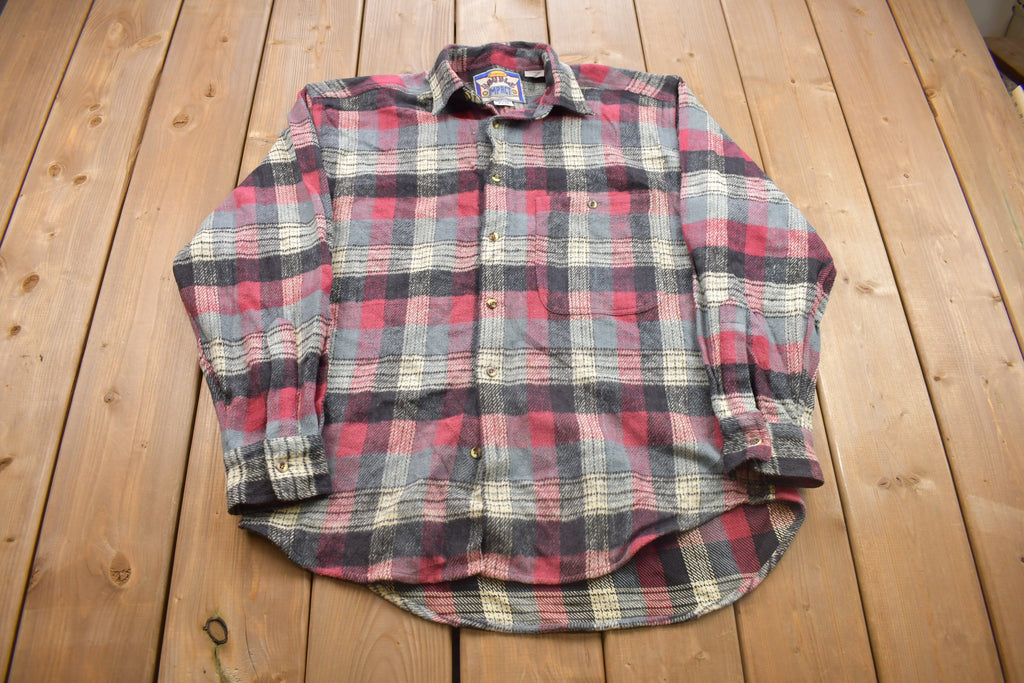 Vintage 1990s Double Impact Plaid Button Up Shirt