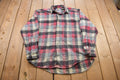 Vintage 1990s Double Impact Plaid Button Up Shirt