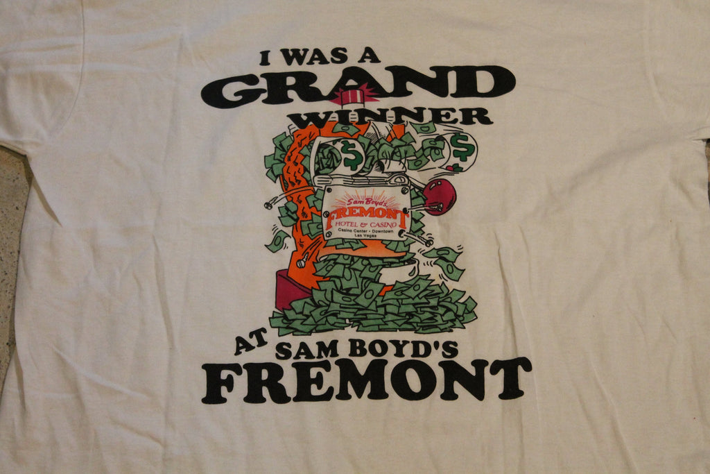 Vintage 1990s I Was A Grand Winner At Sam Boyd's Fremont T-Shirt