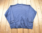 Vintage 1990s Blank Tultex Navy Blue Crewneck Sweatshirt