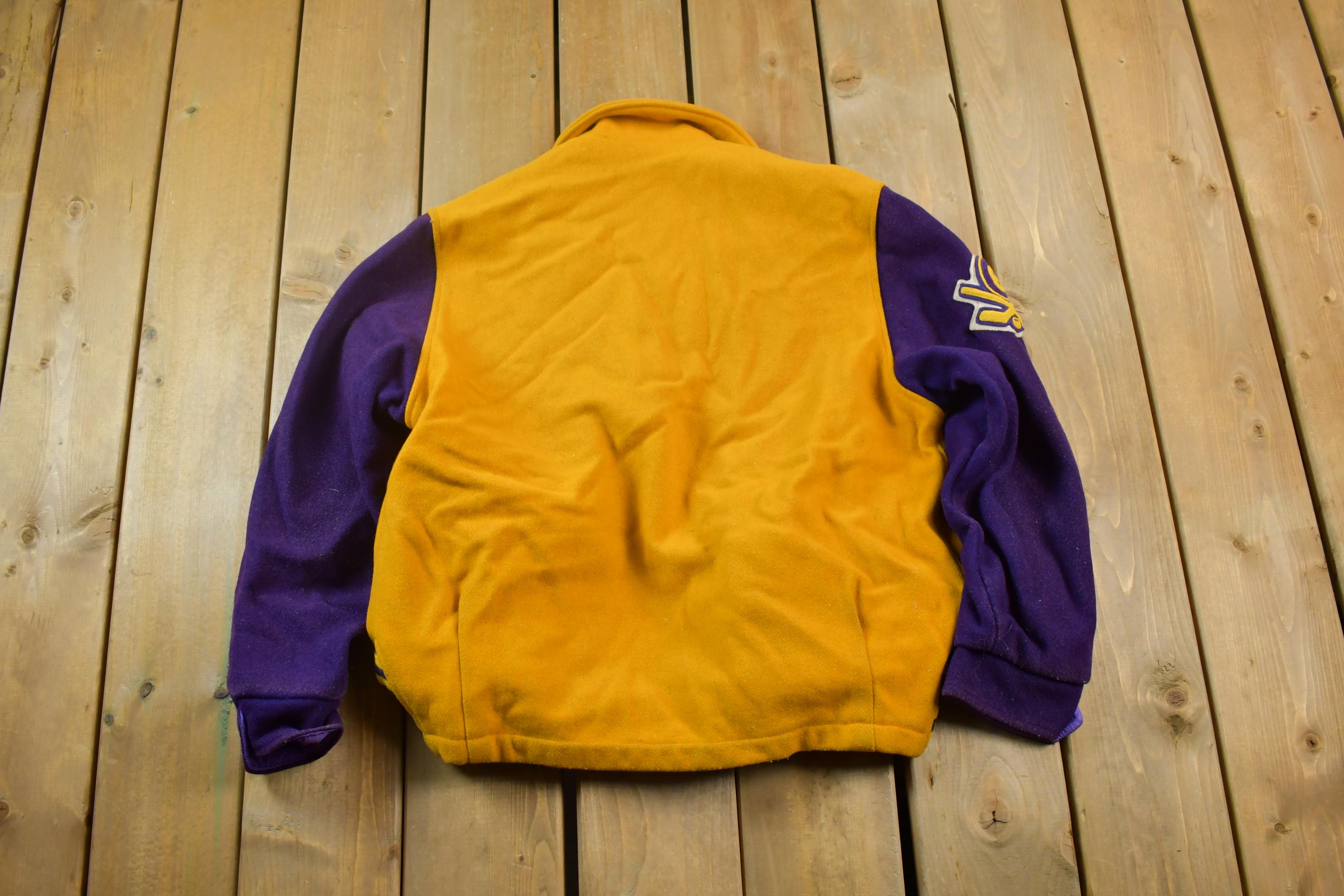 Vintage 1990s Don Bell Sports Award Jackets Kinsmen Bellville Wool Varsity Hockey Jacket Made In USA
