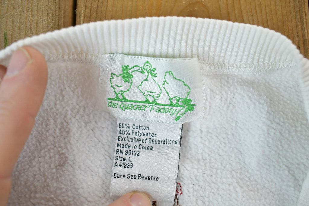 Vintage 1990s The Quacker Factory Sailboat Marine Embroidered Crewneck  Souvenir  Vintage Sweatshirt  Wilderness Sweatshirt  Made In USA