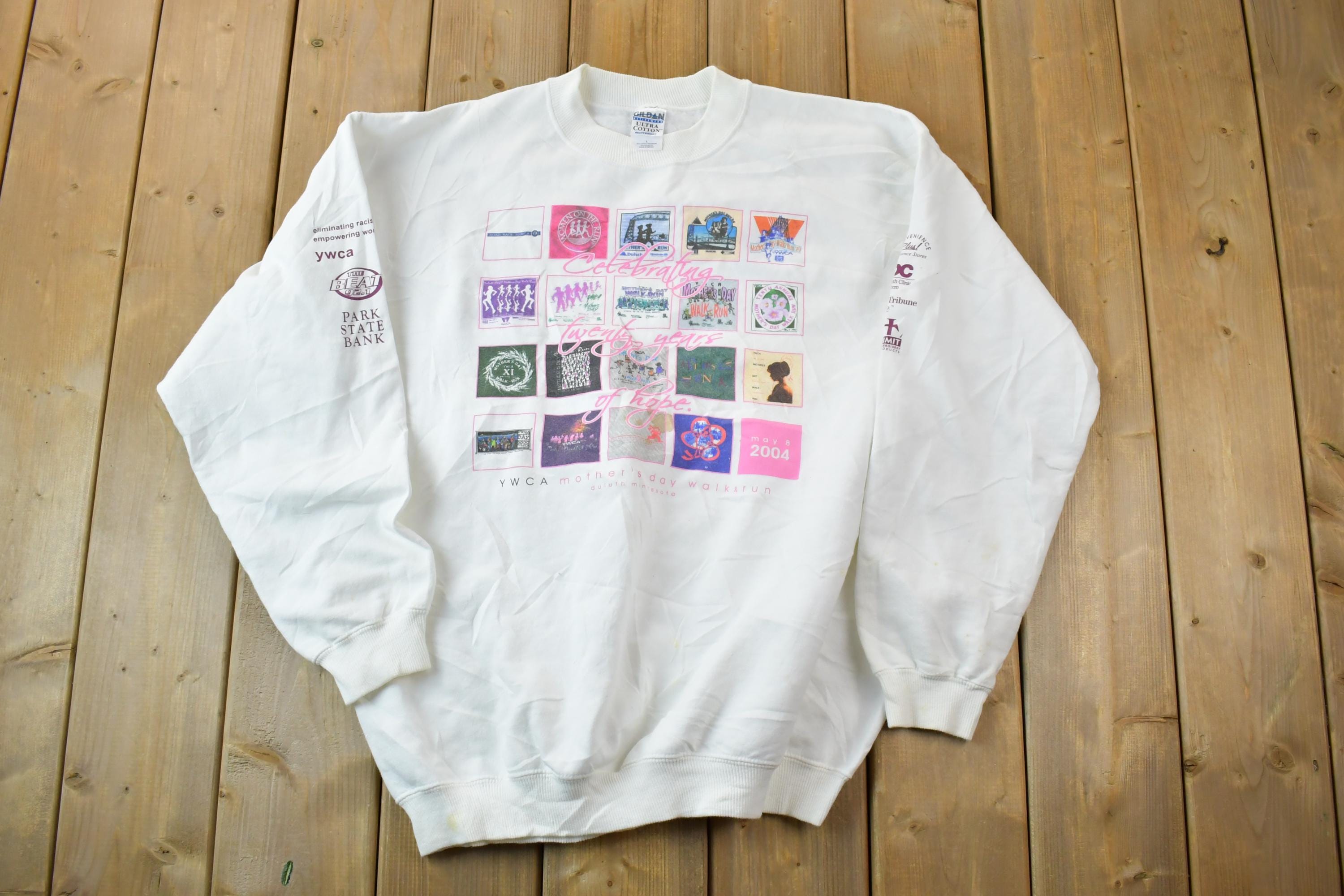 Vintage 2004 YMCA Mother's Day Walk Crewneck Sweatshirt