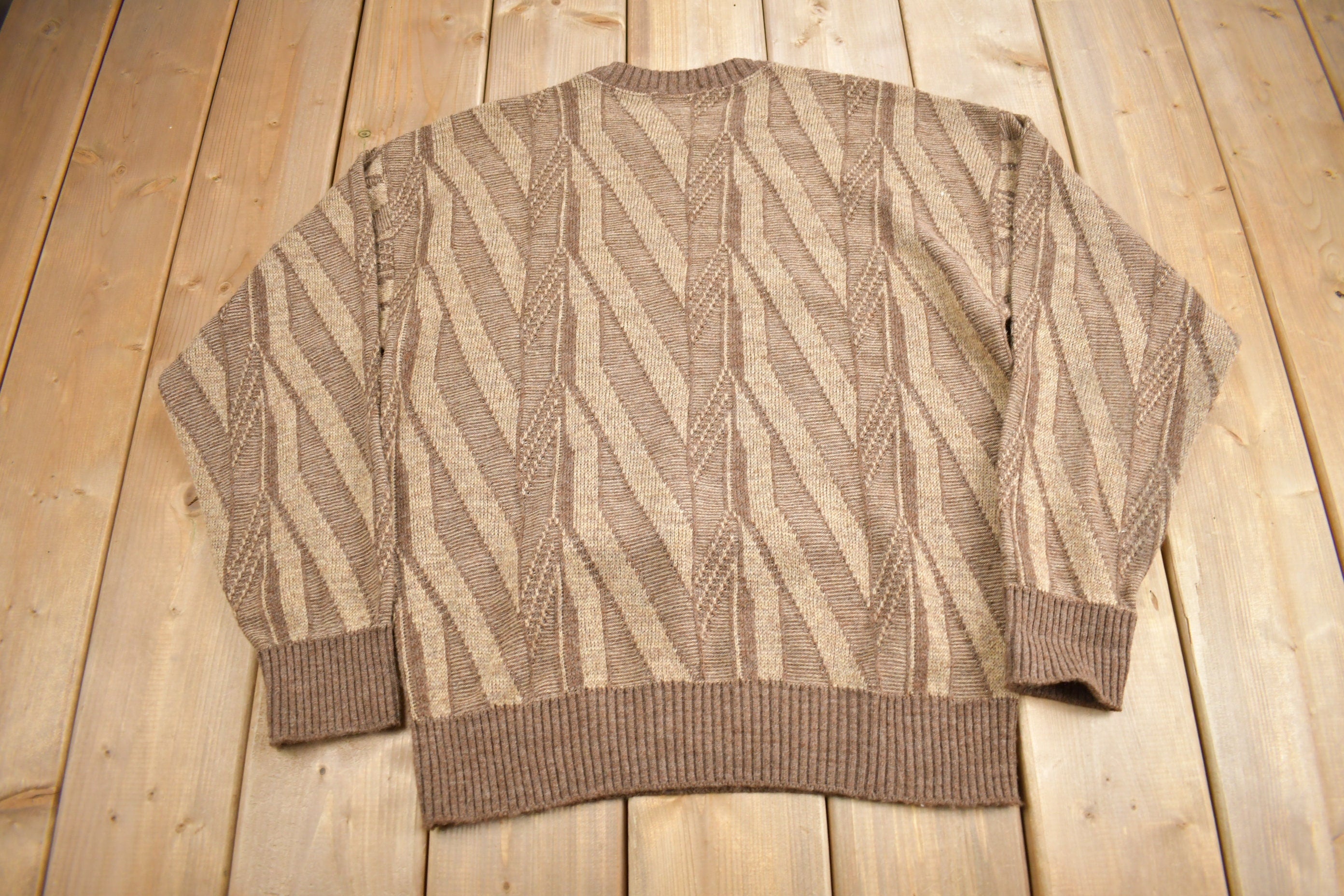 Vintage 1960s Clippermist Wool Knit Sweater  True Vintage  60s Sweater  Made In USA