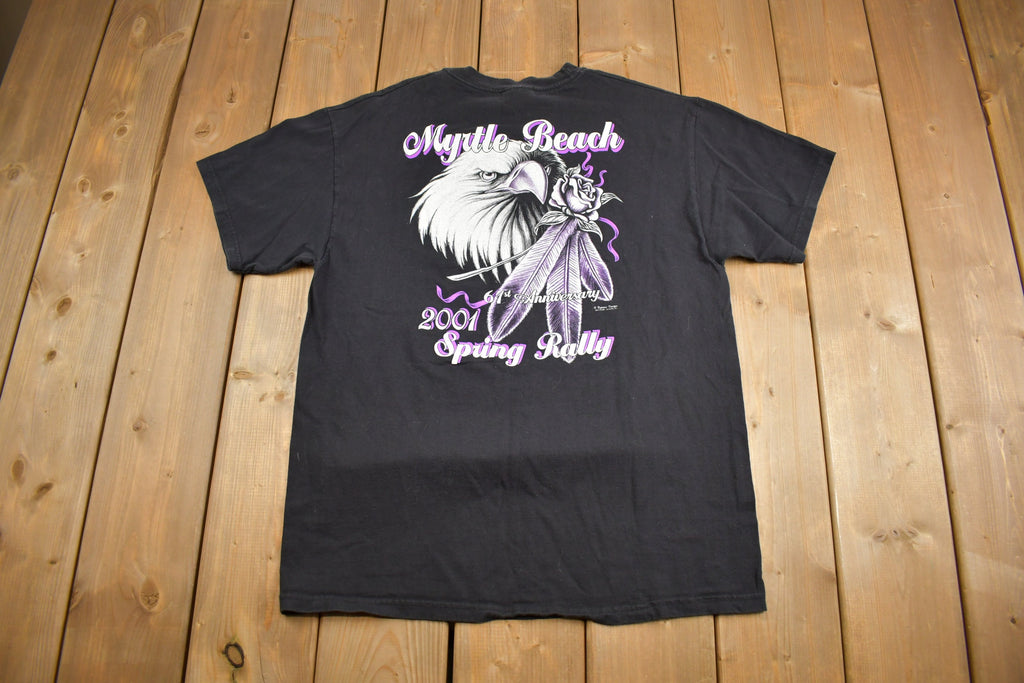 Vintage 2001 Myrtle Beach Spring Motorcycle Rally T-Shirt