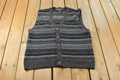 Vintage 1990s Croft & Barrow Abstract Knit Cardigan Sweater Vest Men's XL Tall
