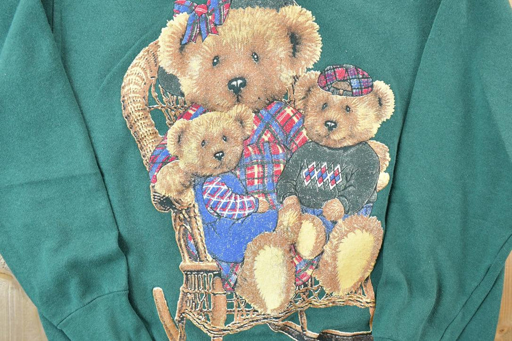 Vintage 1990s Cute Teddy Bears Crewneck Sweater