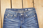 Vintage Deadstock Y2K Miss Me Bedazzled Low Rise Jeans Women's Size 26x31