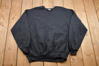 Vintage 1987 Made In USA Black Crewneck Sweatshirt