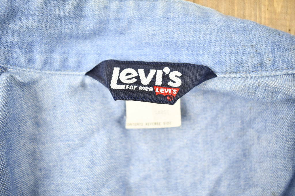 Vintage 1970s Levi's Orange Tab Denim Zip Up Jacket