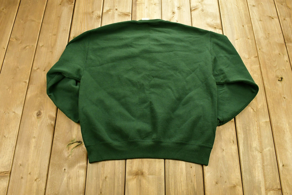 Vintage 1990s Flower Embroidered Graphic Crewneck Sweatshirt