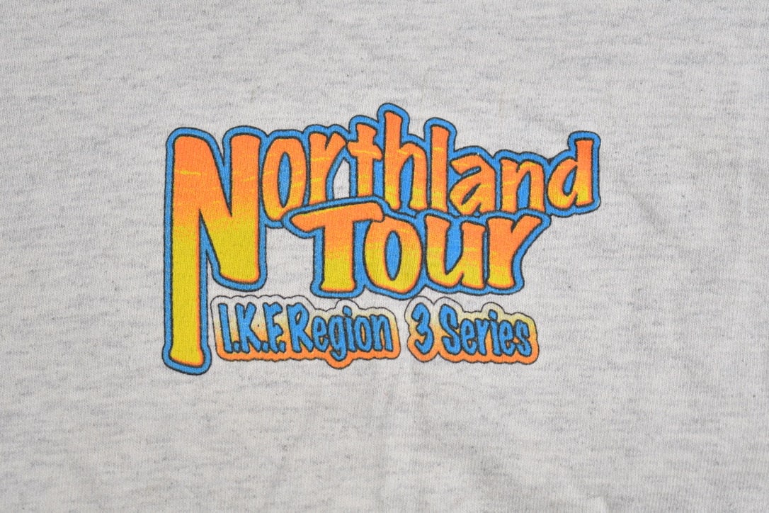 Vintage 1990s Northland Tour Racing Graphic T Shirt