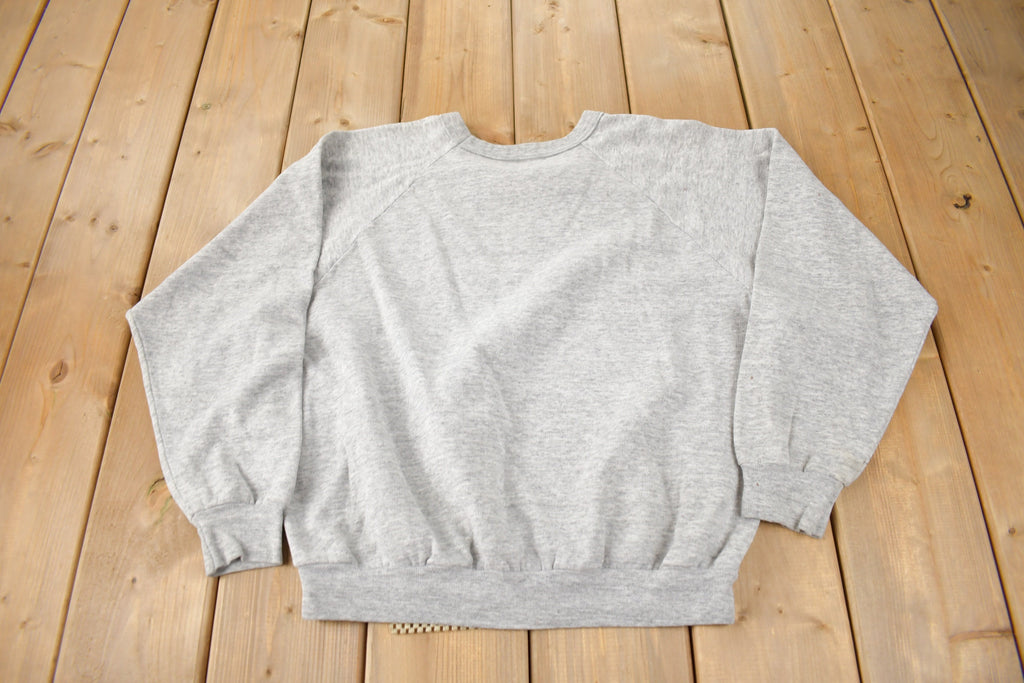 Vintage 1990s Rocky Mountain Wildlife Jasper Alberta Souvenir Crewneck Sweatshirt