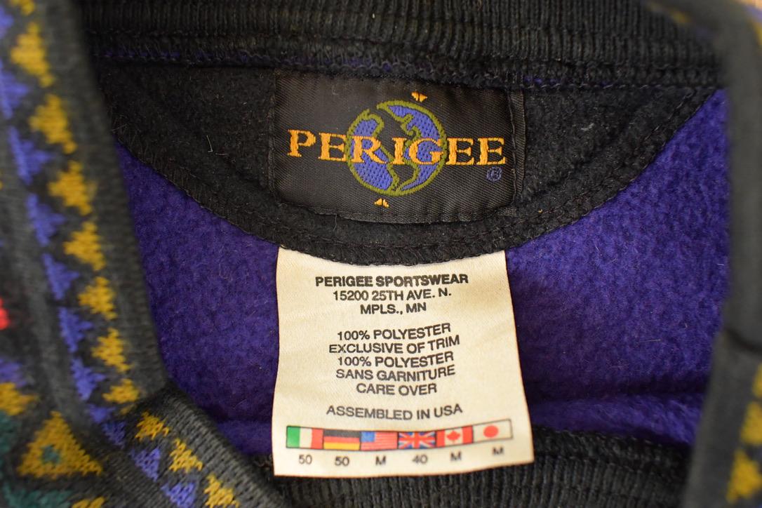 Vintage 1990s Big Sky Montana Embroidered Fleece Outdoorsman Sweater Men's L