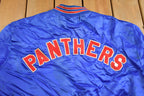 Vintage 1990s Panthers Snap Button Satin Swingster Windbreaker Jacket Athleisure
