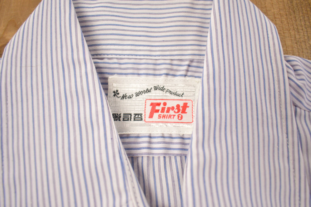 Vintage 1990s First Shirt Striped Button Up Shirt