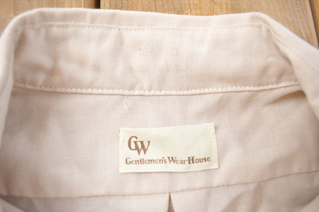 Vintage 1990s Gentlemens Wear House Blank Button Up Shirt