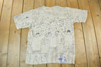 Vintage 1993 Beavis And Butthead MTV All Over Print T-Shirt Men's Medium