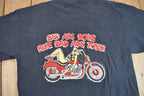 Vintage 1990s Bad Boys Ride Bad Toys Single Stitch Graphic T-Shirt