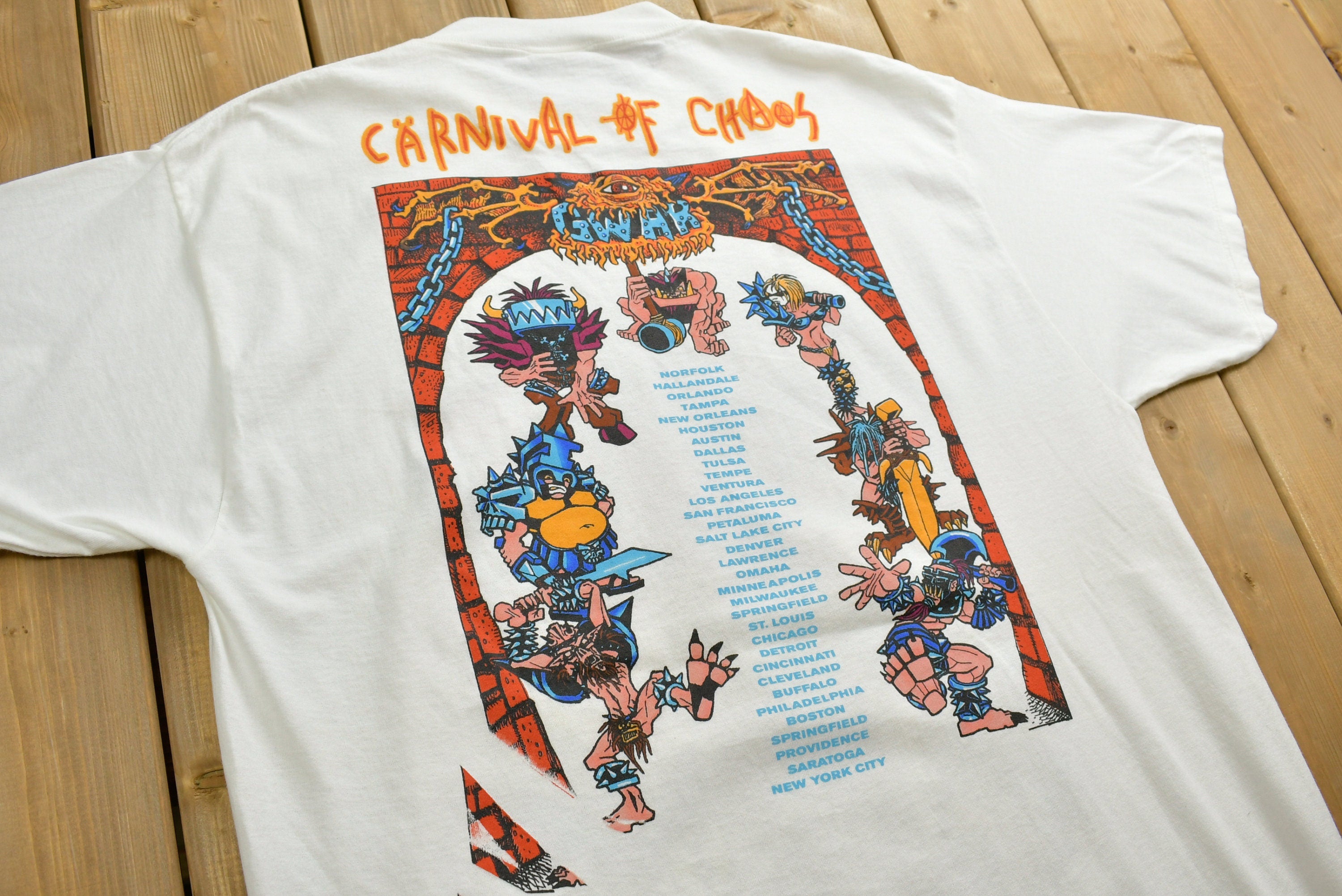 1997 Gwar Carnival of Madness Tour T-shirt