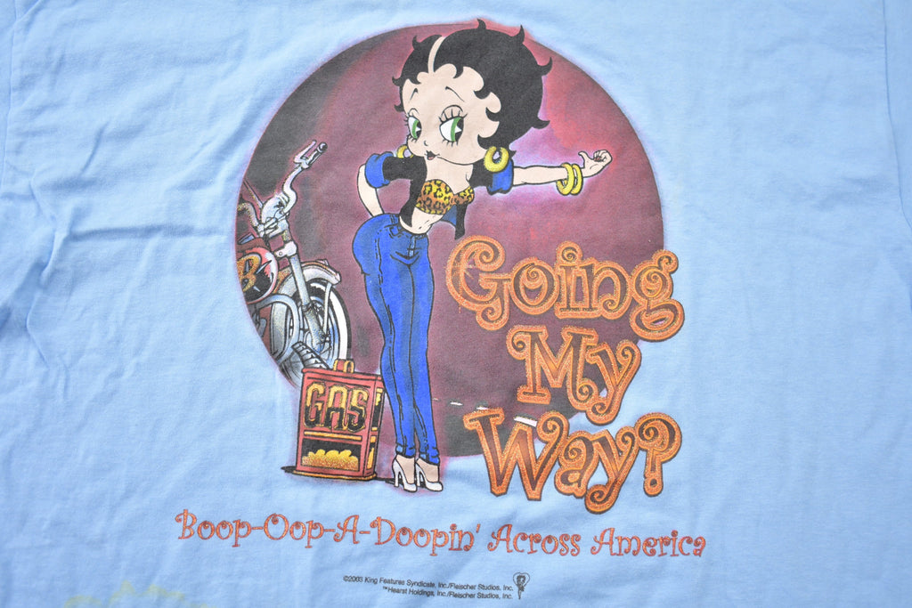Vintage 2003 Betty Boop Going My Way Boop Ooop A Doopin Across America Graphic T-Shirt