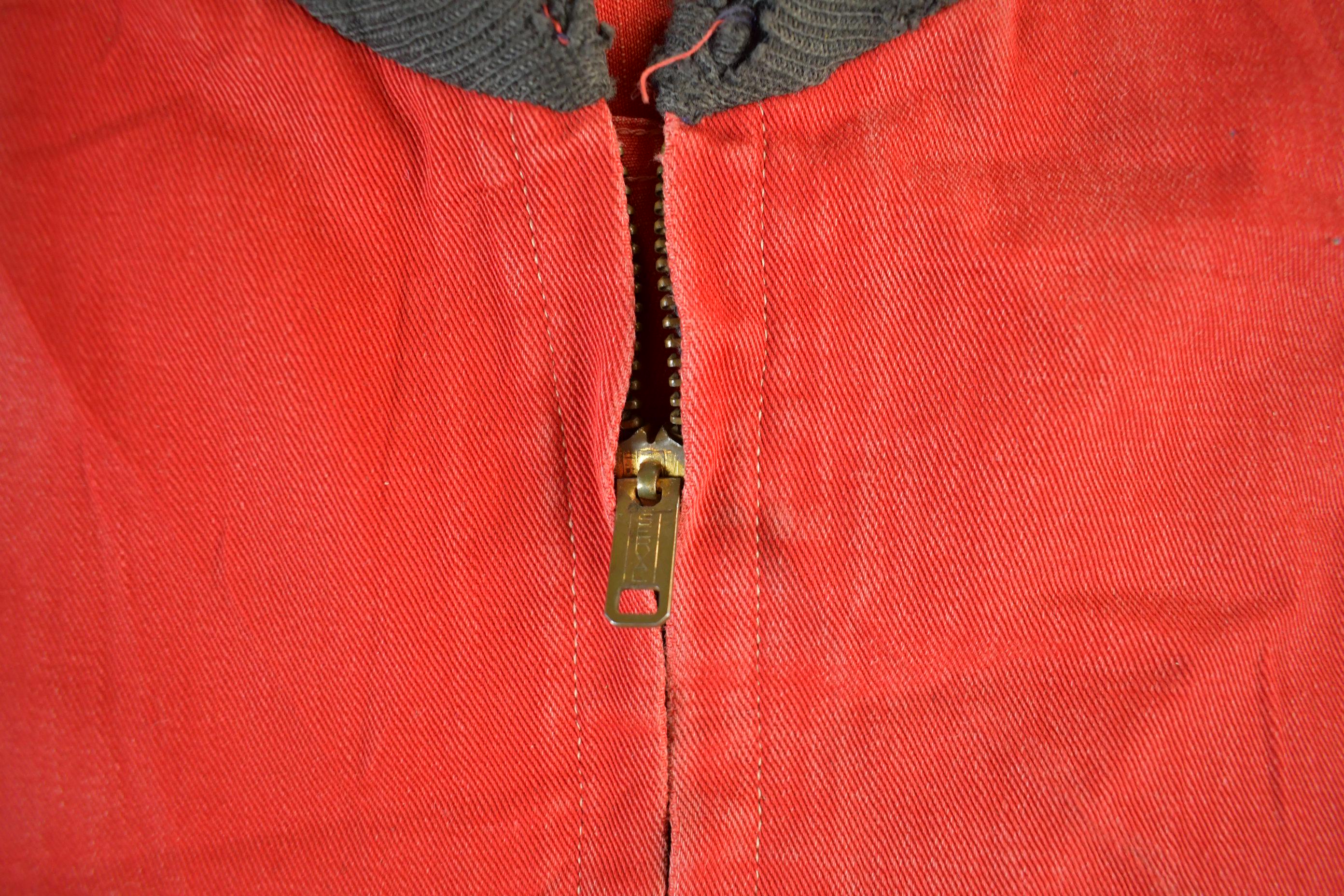 Vintage 1960s Kingbilt Distressed Sun Faded Bomber Zip Up Jacket Adult Small