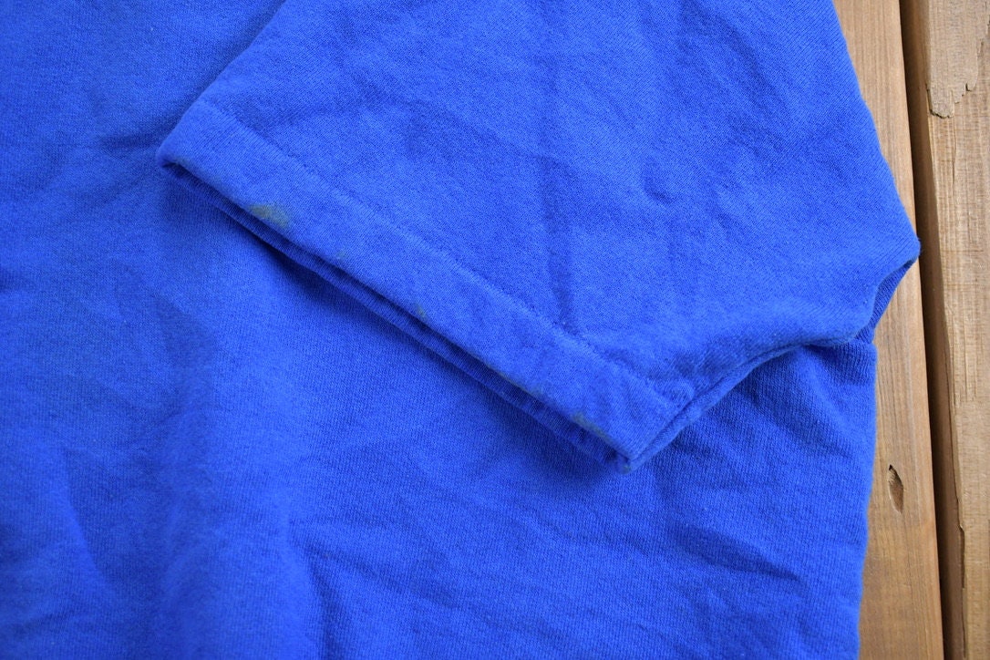 Vintage 1980S Blank Boxy Short-sleeve Crewneck Sweatshirt