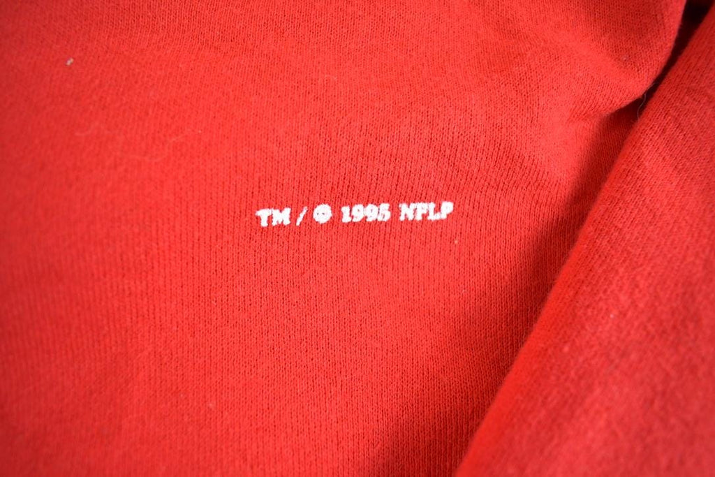 Vintage 1995 Kansas City Chiefs Zip Up Football Hoodie NFL Made In USA
