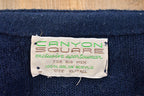 Vintage 1980s Canyon Square Knitted Cardigan Sweater