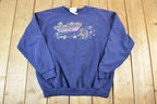 Vintage 1990s Northern Reflections Cute Puppy Outdoorsman Crewneck Sweatshirt
