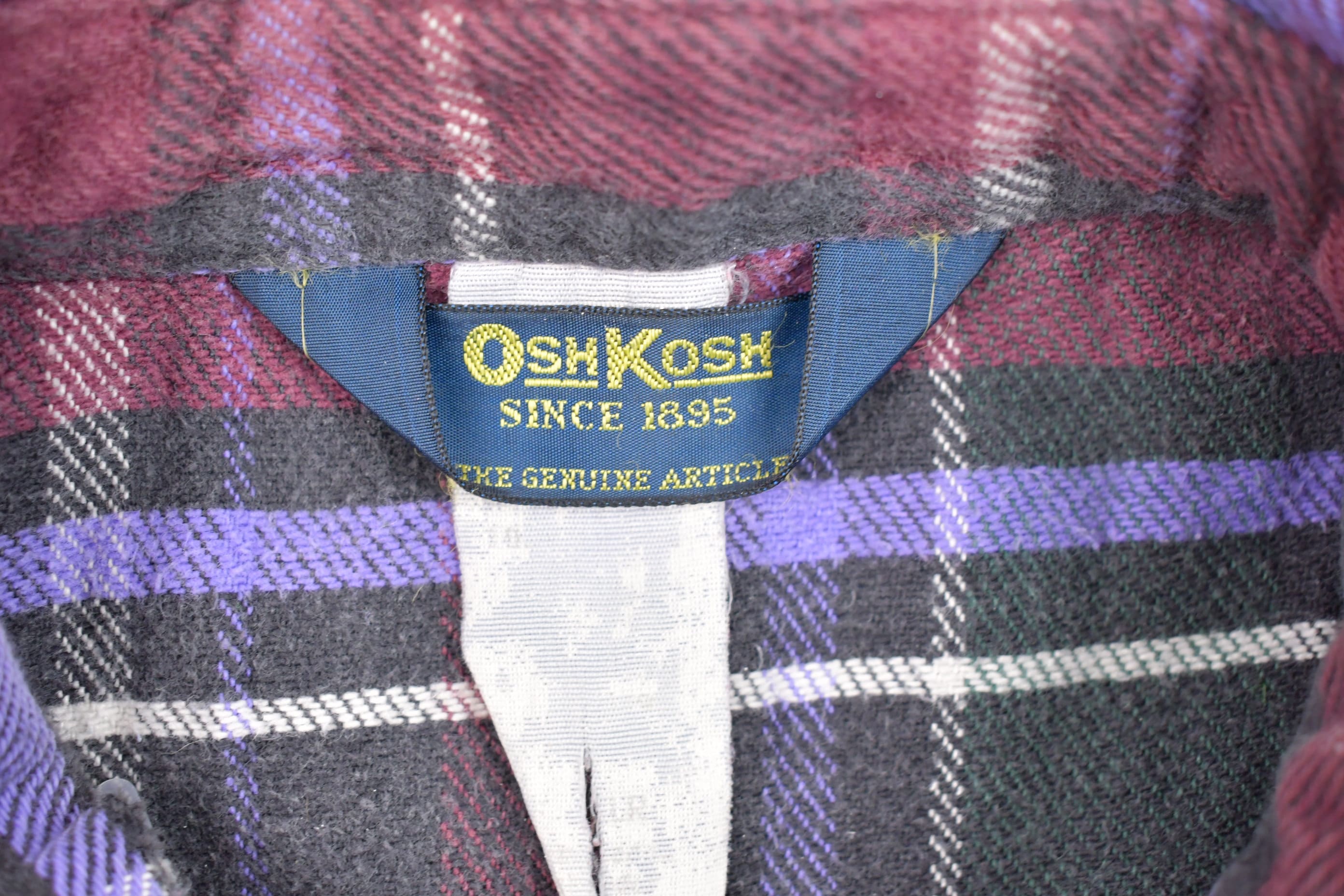 Vintage 1990s Osh Kosh Plaid Button Up Shirt
